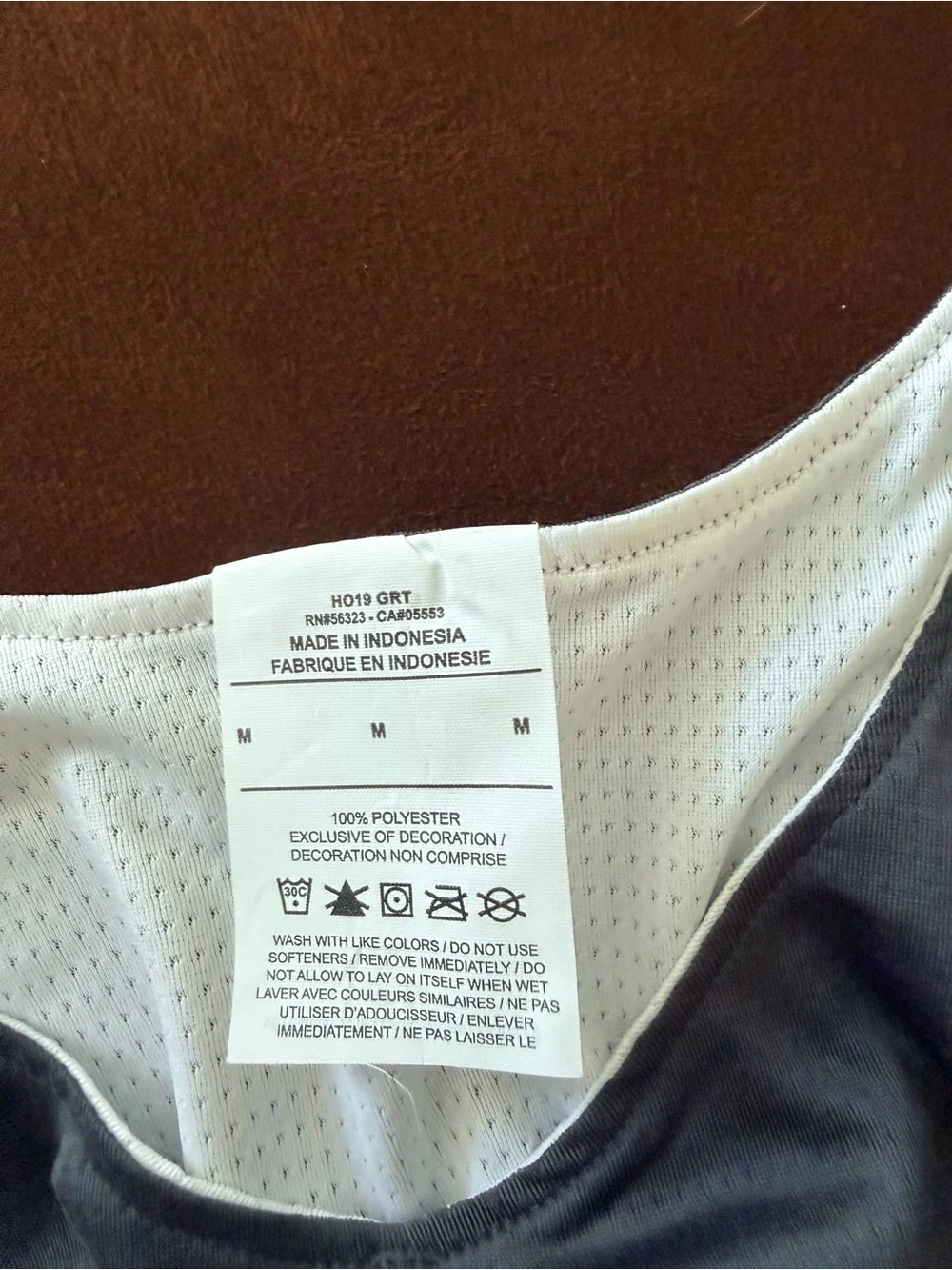 Nike Black Retail Hang Tag with Blue Price Sticker